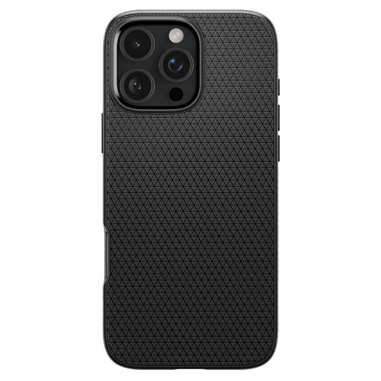 Spigen Liquid Air -suojakuori iPhone 16 Pro 6,3":lle mattamusta