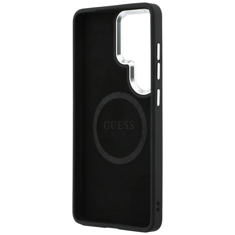 Guess case Fixed Glitter Triangle MagSafe for Samsung Galaxy S26 Ultra silver