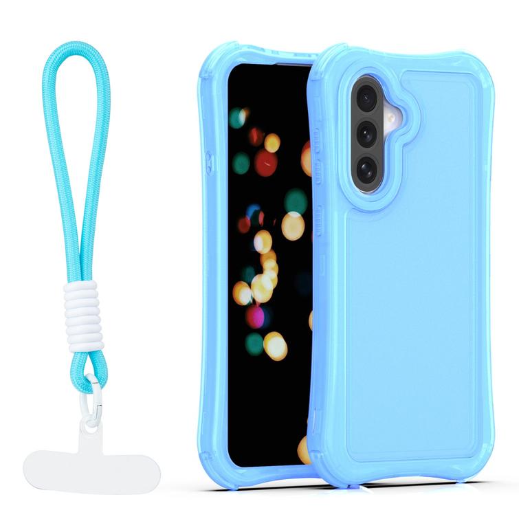 Safepop case with strap for Samsung Galaxy A57 5G blue