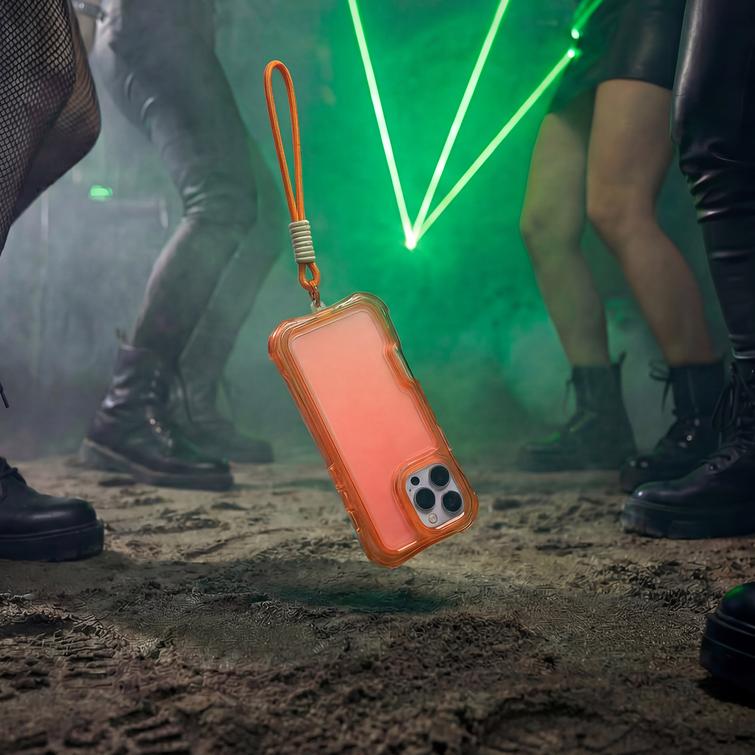Safepop case with strap for Samsung Galaxy S24 / S25 orange
