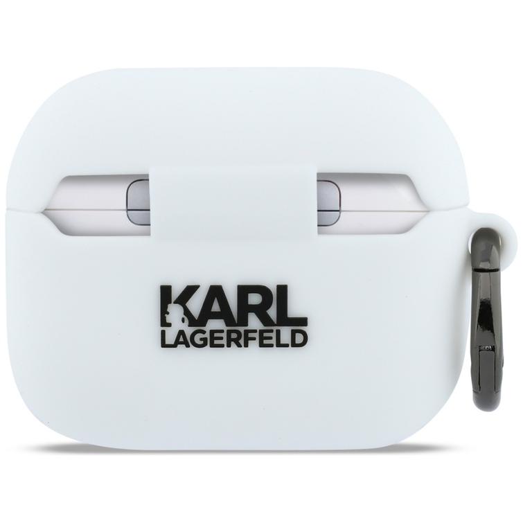 Karl Lagerfeld Silicone Karl Head 3D case for AirPods Pro 3 white