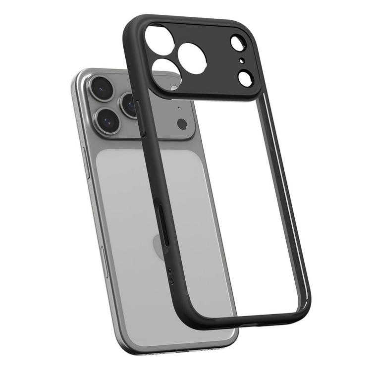 Spigen Ultra Hybrid -suojakuori iPhone 17 Prolle, mattamusta