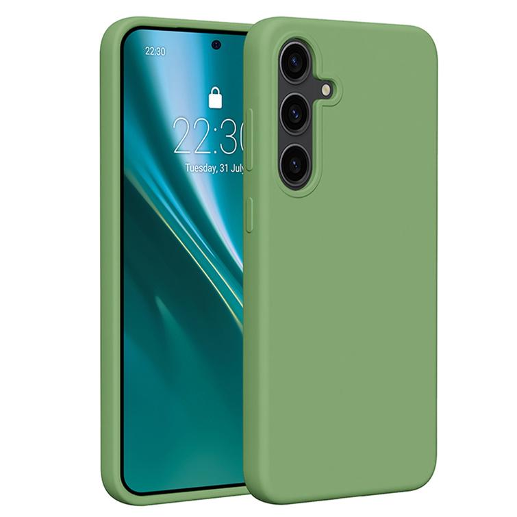 Etteri-silikonikuori Samsung Galaxy S24 Plus -puhelimelle vaaleanvihreä