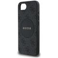 Guess HC MagSafe PU 4G Circle -suojakuori klassisella logolla iPhone 16e:lle, musta
