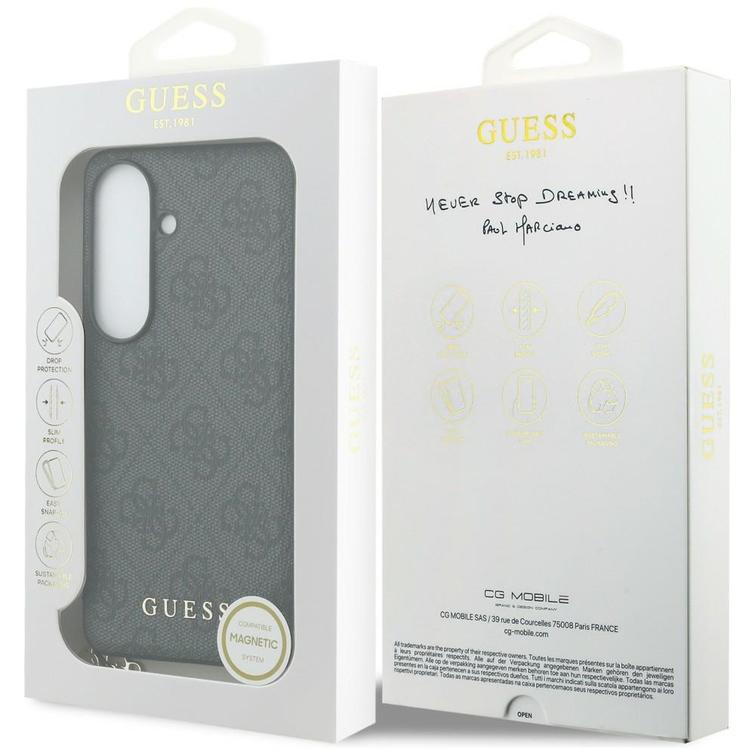 Guess case 4G Classic Logo Charm MagSafe for Samsung Galaxy S26 black