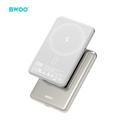 BWOO Ultra Slim Power Bank 20W 5000mAh with magnetic charging P79 light grey