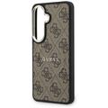 Guess case 4G Embossed Ring MagSafe for Samsung Galaxy S26 Plus brown