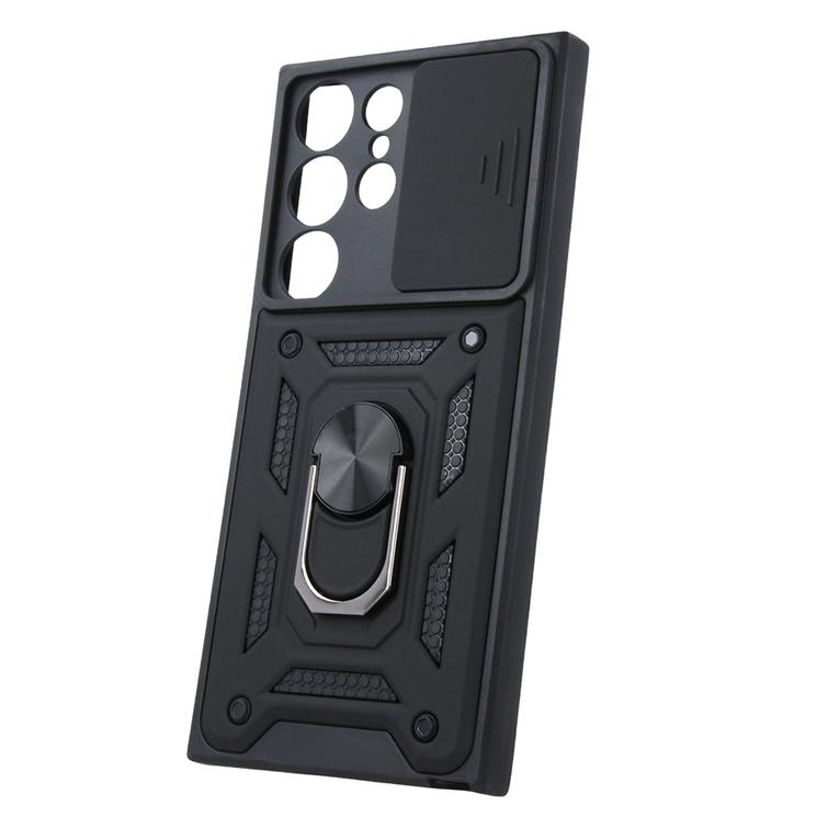 Defender Slide -suojakuori Samsung Galaxy S23 Ultralle, musta