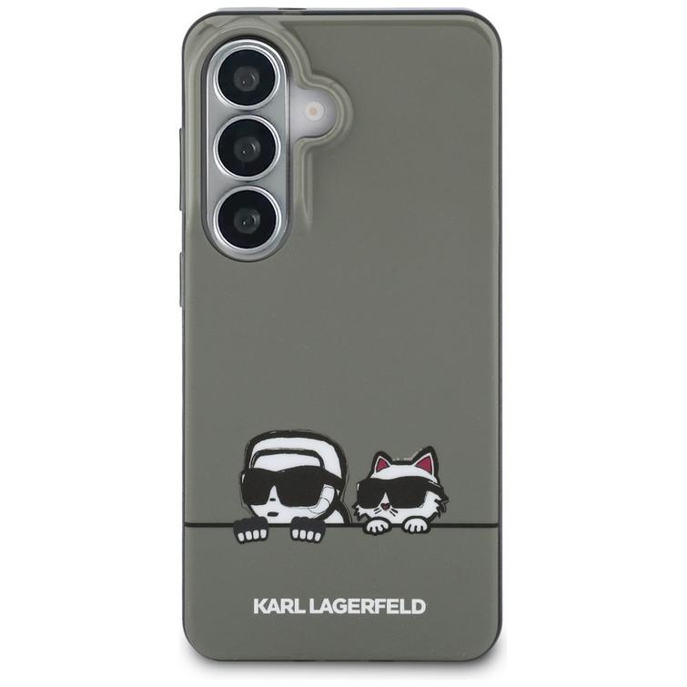 Karl Lagerfeld case IML Peekaboo Karl&Choupette MagSafe for Samsung Galaxy S26 black