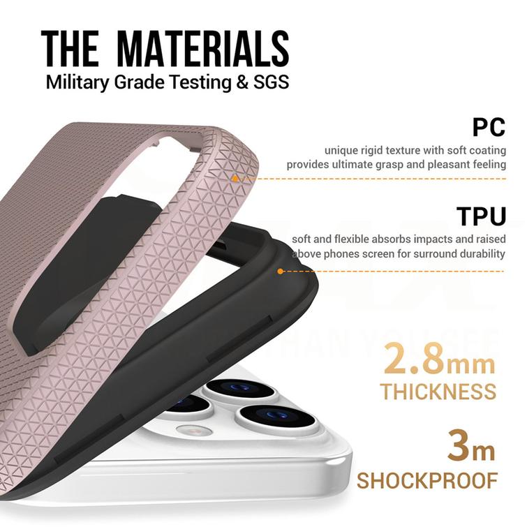 Vmax Triangle -suojakuori Samsung A35 5G:lle, ruusukultainen