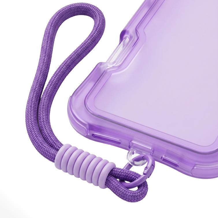 Safepop case with strap for iPhone 17 Pro 6,3" purple