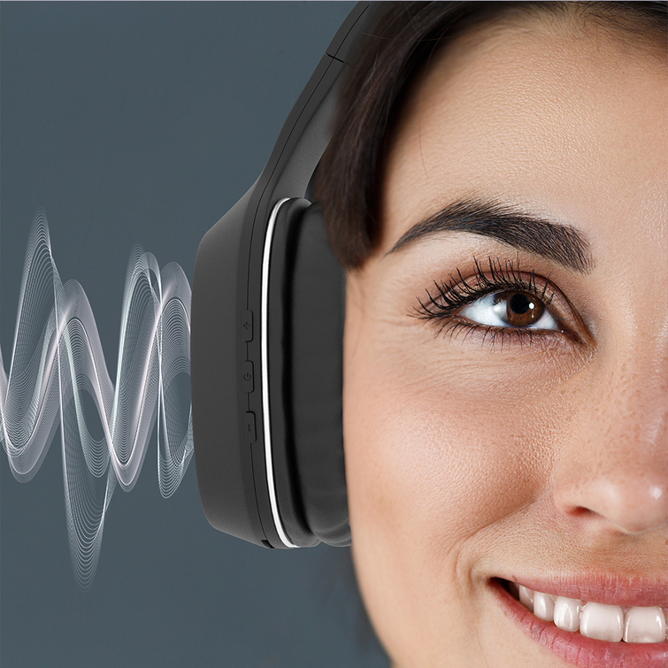 Forever langattomat kuulokkeet BTH-505 korvakuulokkeet, mustat