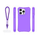Safepop case with strap for iPhone 15 Pro 6,1" purple