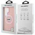 Karl Lagerfeld case IML Repeated Choupette MagSafe for Samsung Galaxy S26 Ultra pink