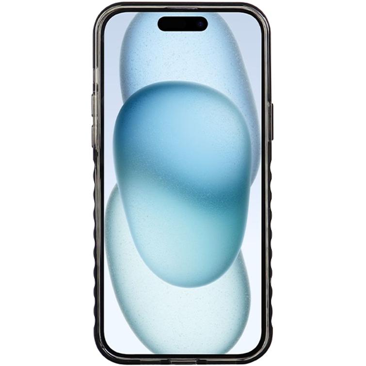 Audi-kotelo iPhone 15 Plus 6,7":lle, musta IML Big Logo MagSafe -kotelo