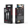 Maxlife MXUC-04 kaapeli USB - microUSB 1,0 m 3A valkoinen