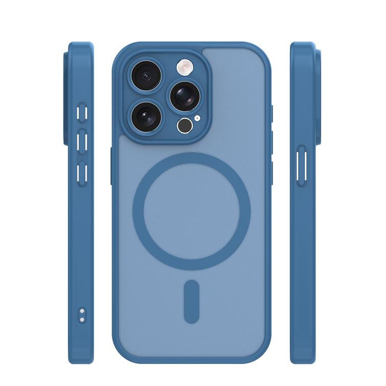 Mag Matt case for iPhone 15 Pro 6,1" dark blue camera protection