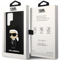 Karl Lagerfeld -suojakuori Samsung Galaxy S24 Ultralle KLHCS24LSNIKBCK musta HC SILICONE NFT IKONIK