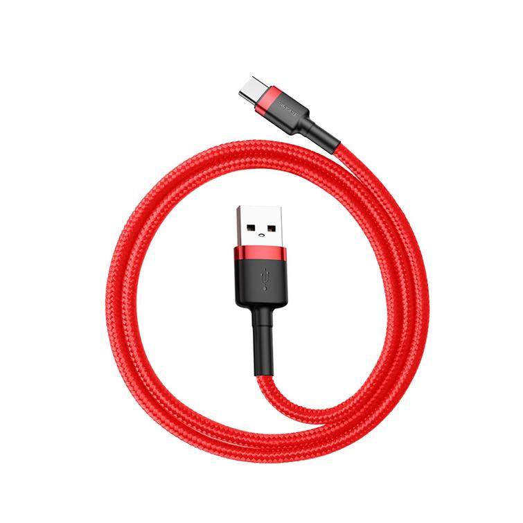 Baseus-kaapeli Cafule USB - USB-C 0,5 m 3A punainen