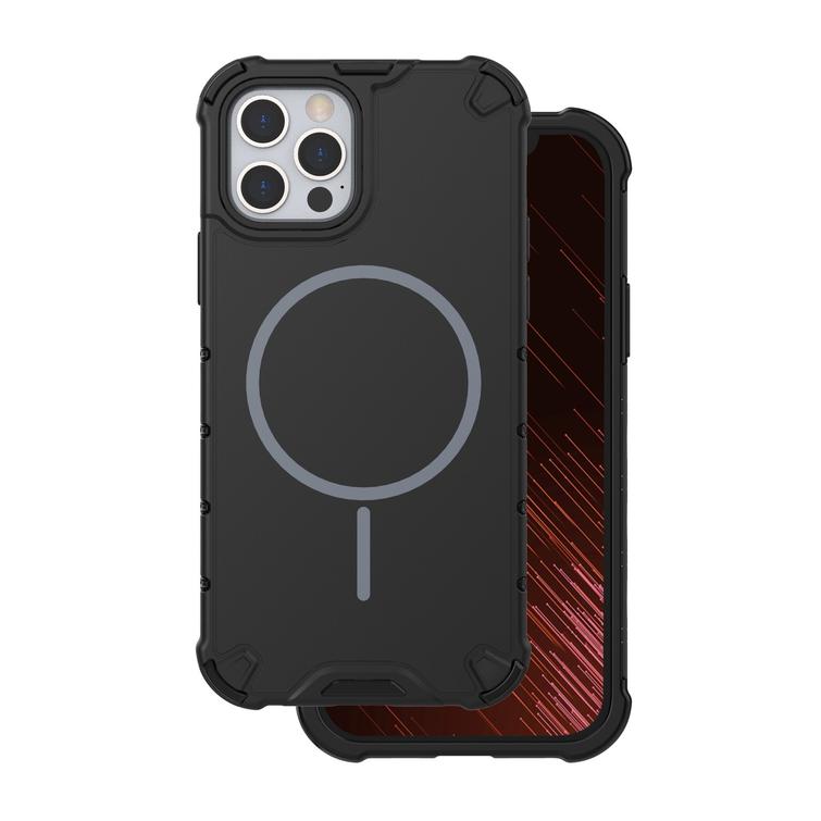 Defender 2in1 Mag -suojakuori iPhone 12 6,1":lle, musta