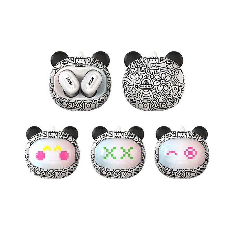 HEADPHONES T-PHOX TWS ARTIST FACE CHANGING WHITE