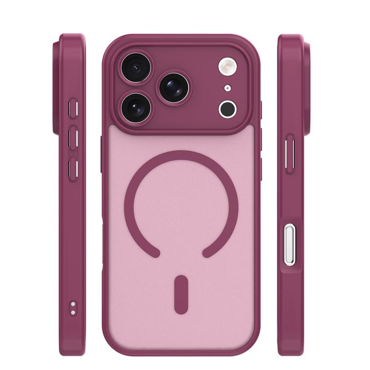 Mag Matt viininpunainen kamerasuojalla kuori iPhone 17 Pro / 18 Pro 6,3'' -mallille
