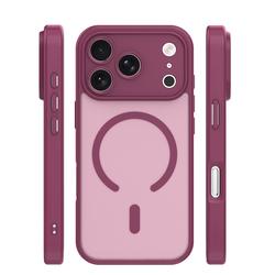 Mag Matt viininpunainen kamerasuojalla kuori iPhone 17 Pro / 18 Pro 6,3'' -mallille