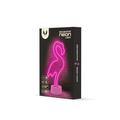 Neon-LED jalustalla FLAMINGO pinkki USB-C FSC-11 Forever Light