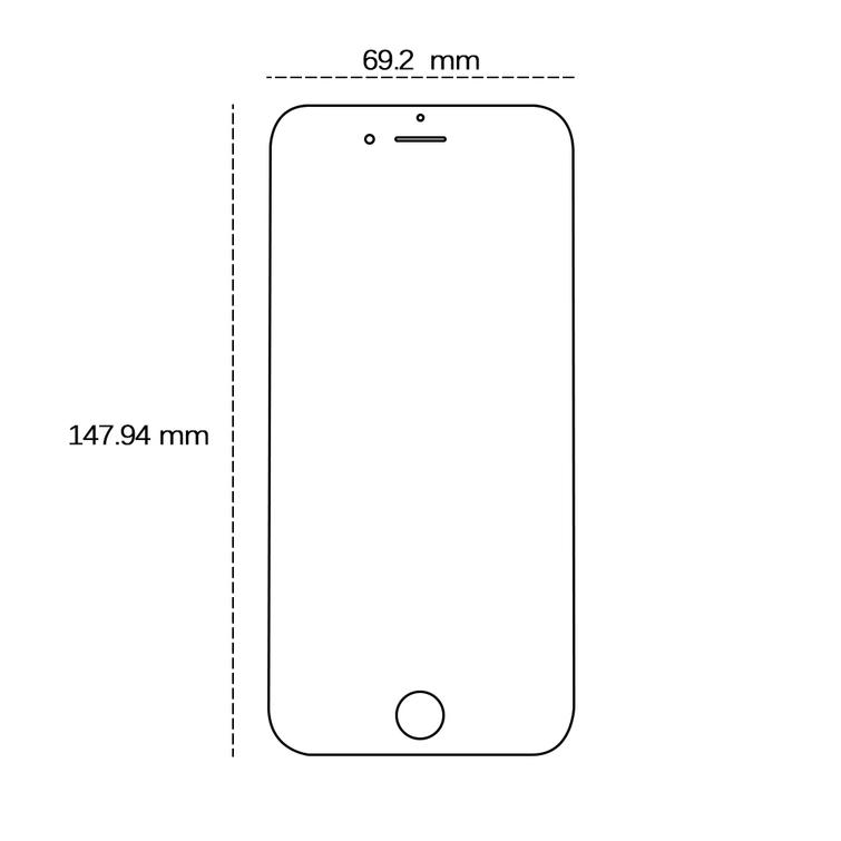 Tempered glass 2,5D for iPhone 7 Plus / 8 Plus