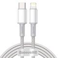 Baseus-kaapeli High Density PD USB-C - Lightning 2,0 m valkoinen 20W