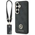 Guess case 4G Big Rhinestone Triangle Strap MagSafe for Samsung Galaxy S26 black