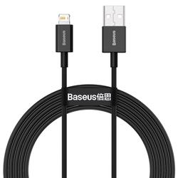 Baseus Superior USB-kaapeli - Lightning 2,0 m 2,4A musta