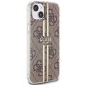 Guess iPhone 15 Plus 6,7" suojakuori GUHCP15MH4PSEGW ruskea HC IML 4G GOLD STRIPE