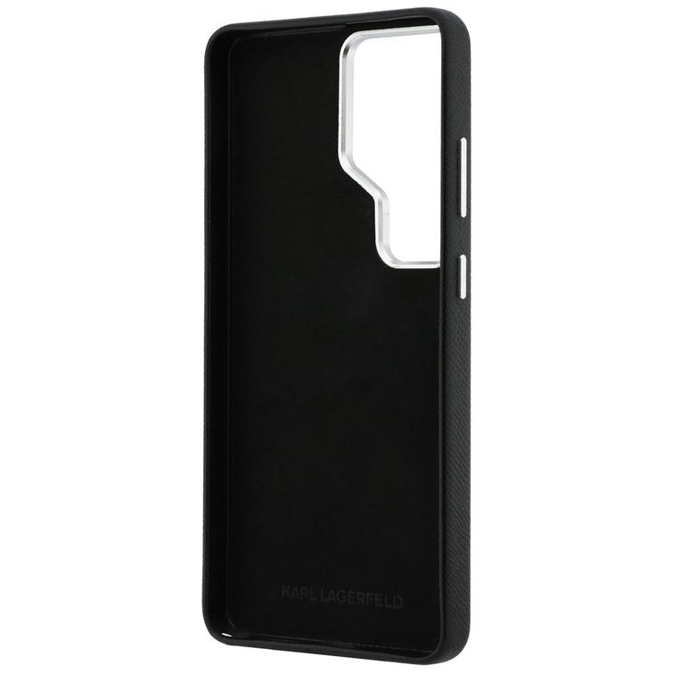 Karl Lagerfeld case Saffiano Double Heads Metal for Samsung Galaxy S26 Ultra black