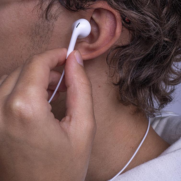 Maxlife langalliset kuulokkeet MXEP-04 USB-C valkoinen