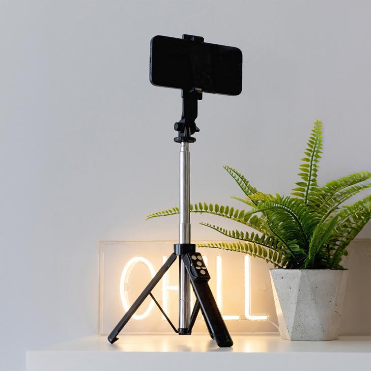 Forever Bluetooth-selfiekeppi jalusta SST-100 musta