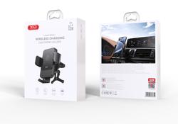 XO-autoteline WX041 langattomalla induktiivisella laturilla 15 W musta tuuletusaukko