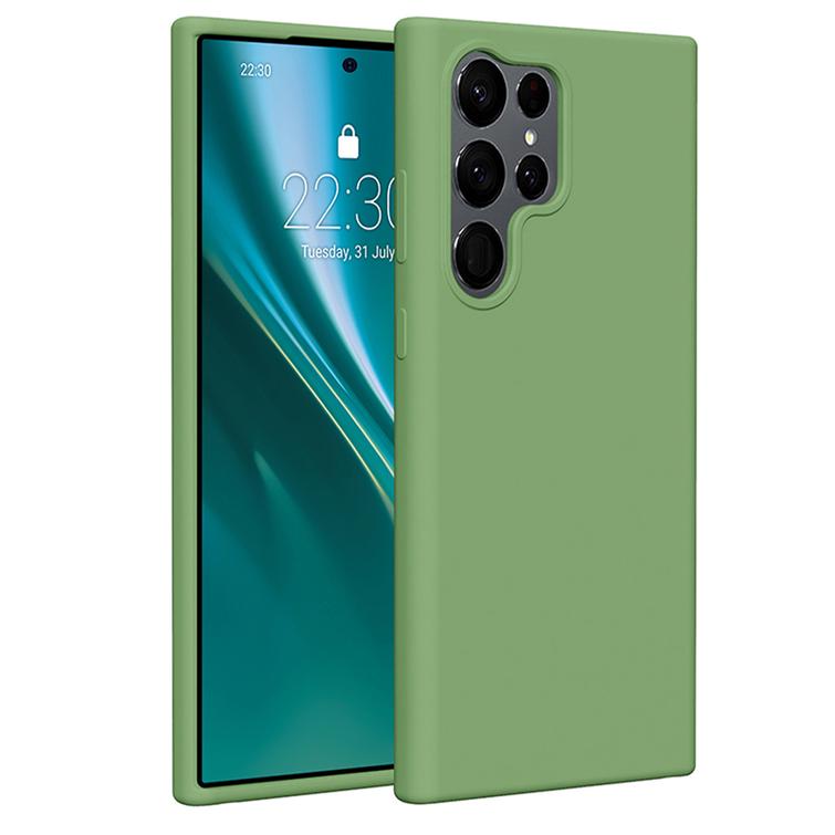 Etteri-silikonikuori Samsung Galaxy S23 Ultralle vaaleanvihre&auml;