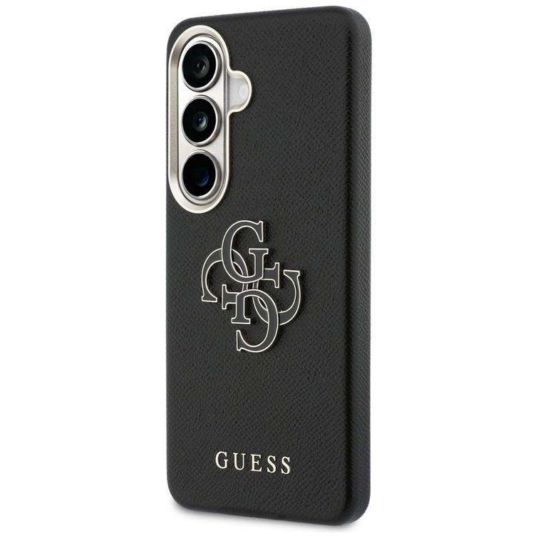 Guess case Grained Big 4G Metal Logo for Samsung Galaxy S26 black