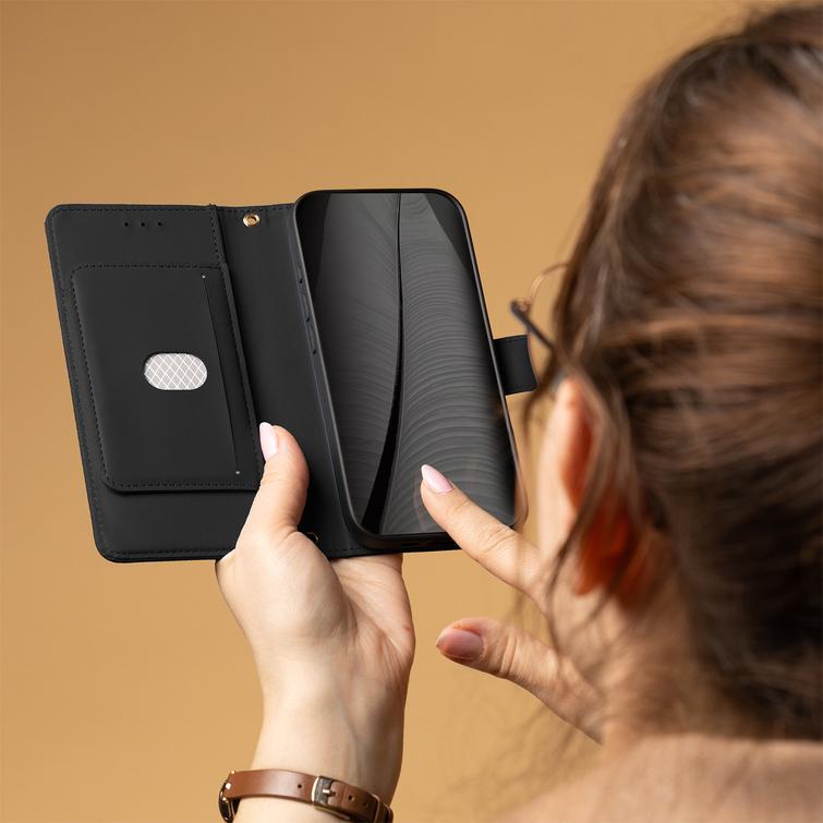 Älykäs kolmiokuori Xiaomi Redmi 14C 4G/ 14C 5G / Redmi A4 / POCO C75 -puhelimelle, musta