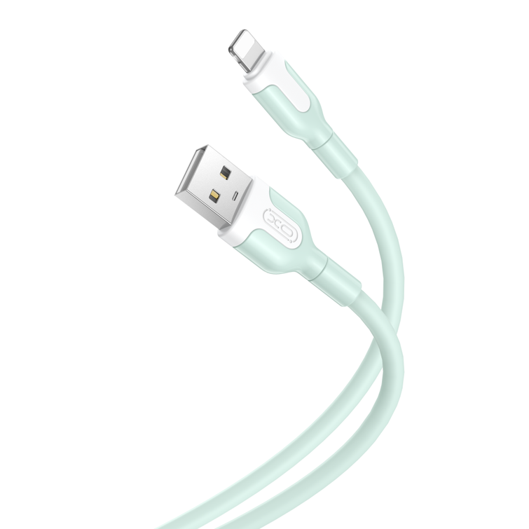 XO kaapeli NB212 USB - Lightning 1,0 m 2,1A vihreä