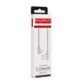 CABLE MX CORNER FAST CHARGE LIGHTNING 2.4A/1M, WHITE ANGULAR