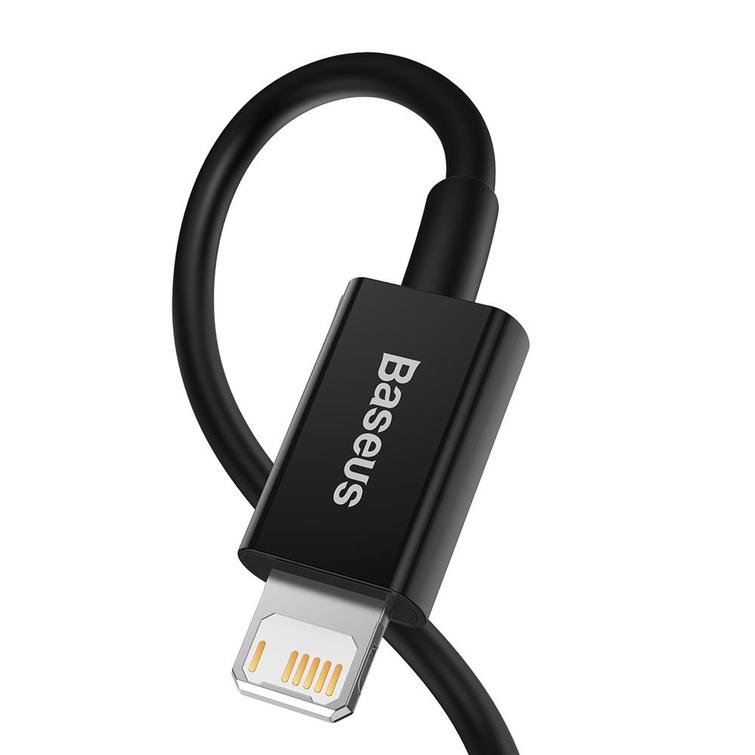 Baseus Superior USB-kaapeli - Lightning 2,0 m 2,4A musta