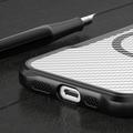 Defender Carbon Mag -suojakuori Samsung Galaxy S24 Ultralle, musta
