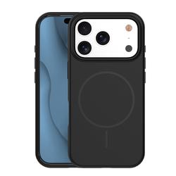 Silikoninen ohut Mag-suojakuori iPhone 17 Pro Max 6,9":lle, musta