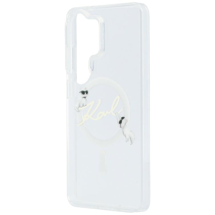 Karl Lagerfeld case IML KC Script MagSafe for Samsung Galaxy S26 Ultra transparent