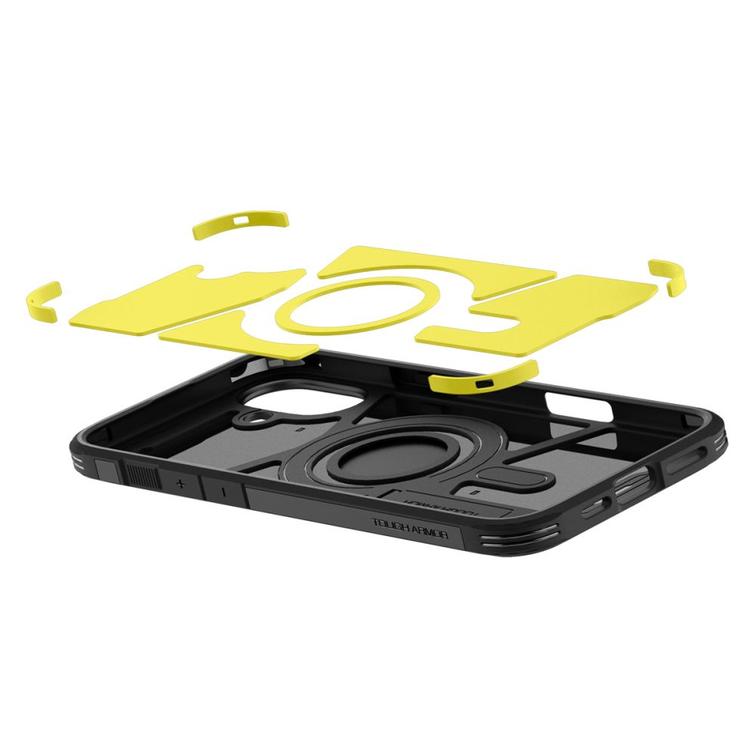 Spigen Tough Armor Mag Magsafe -suojakuori iPhone 16 6,1":lle, musta