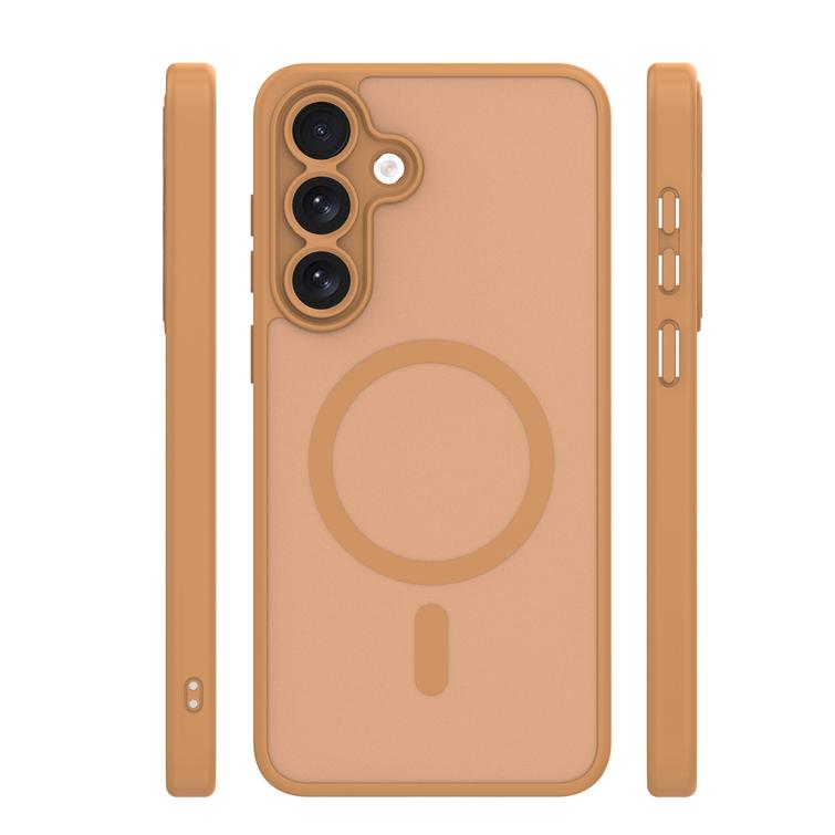 Mag Matt case for Samsung Galaxy S24 / S25 brown big hole