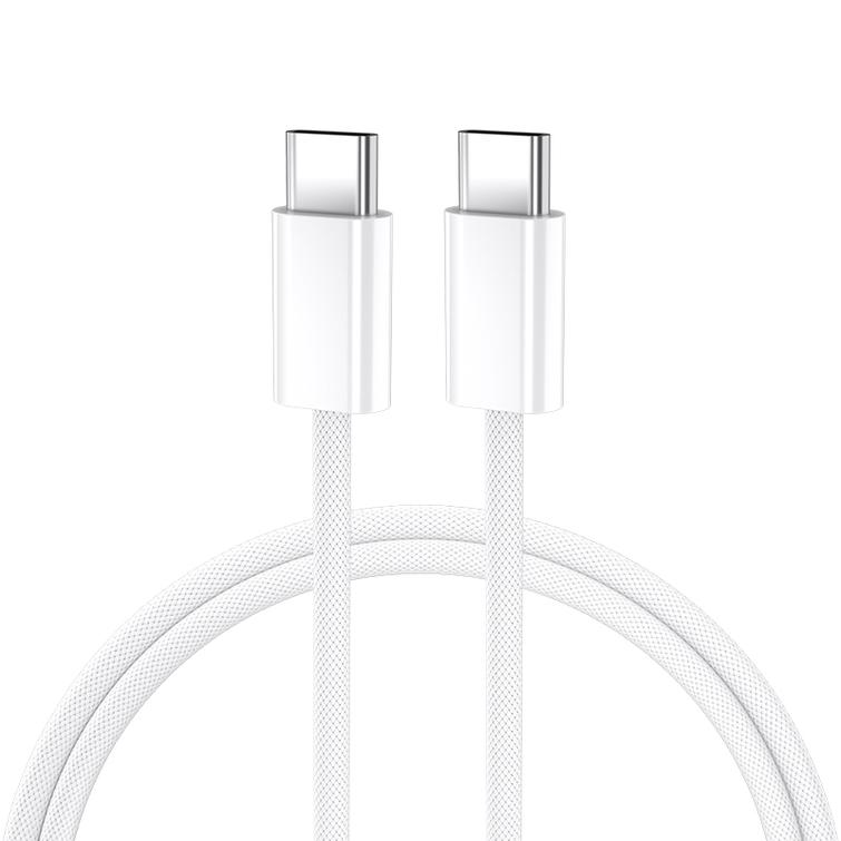 BWOO-kaapeli USB-C - USB-C 2m 60W valkoinen