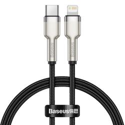 Baseus Cafule Metal PD USB-C - Lightning-kaapeli 0,25 m musta 20W